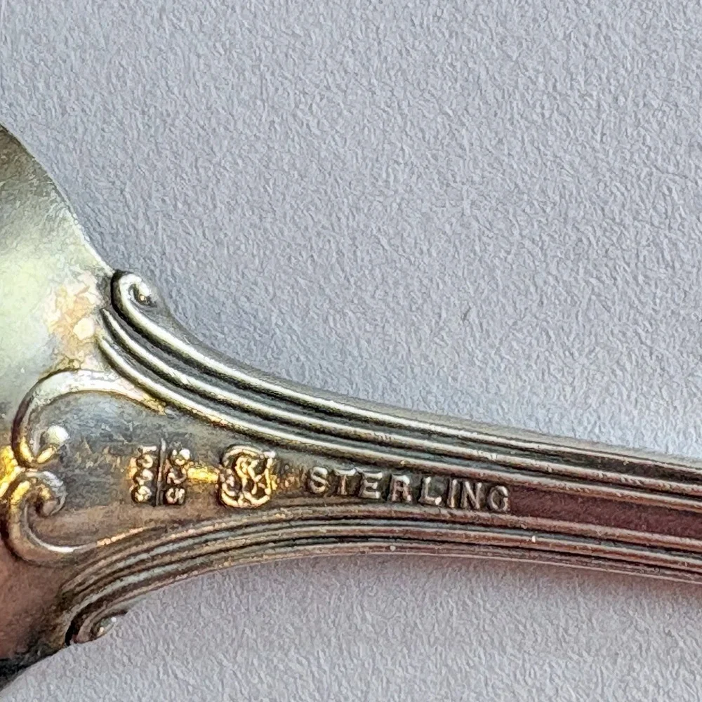 Towle Paul Revere Sterling Silver Teaspoon  .925 Monogram S 1906 Pattern
